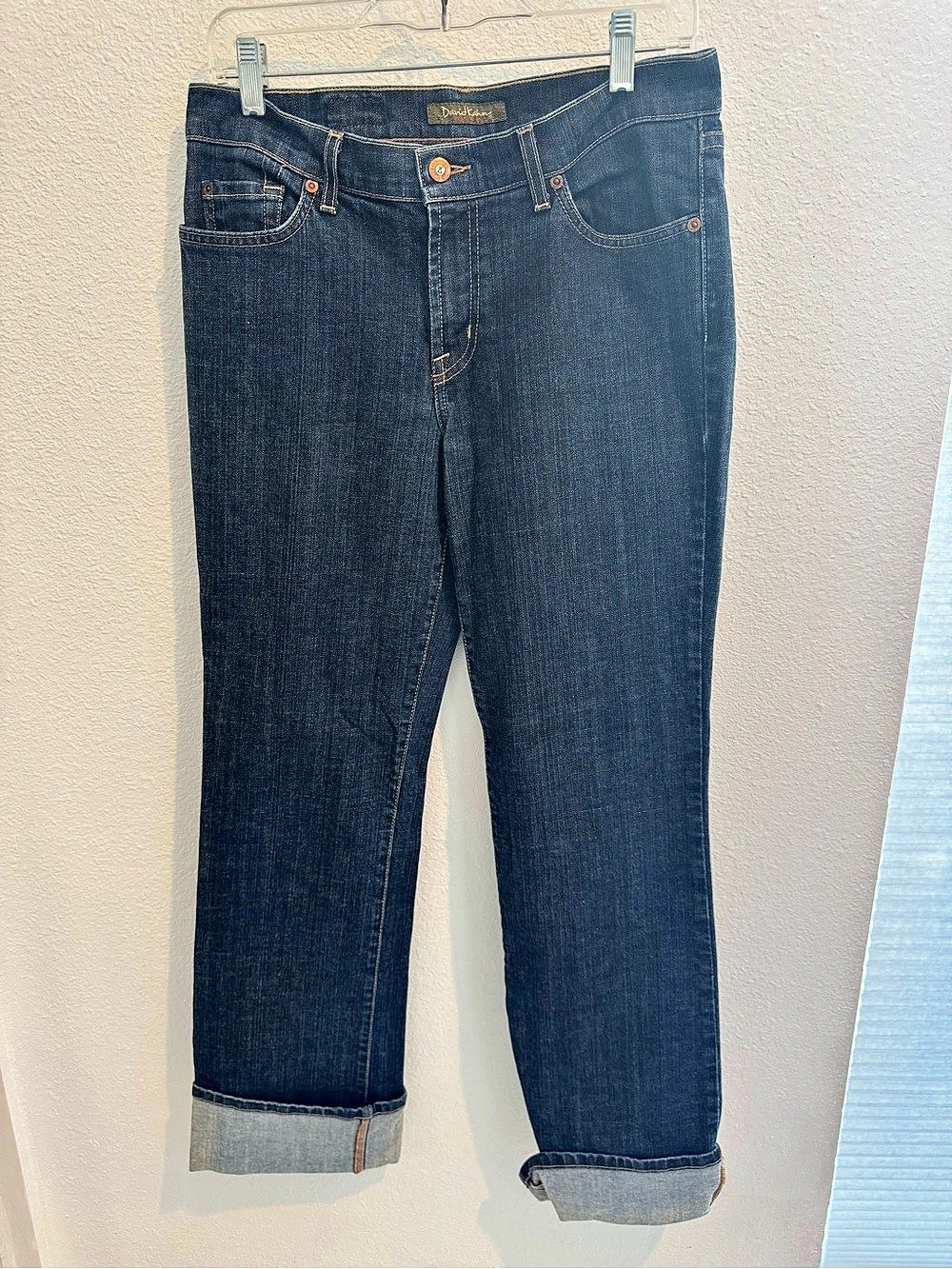David Kahn Lauren Jeans Straight Leg Jeans in Blue Size 8